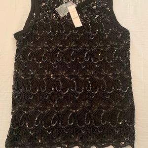 White House black market lace tank top